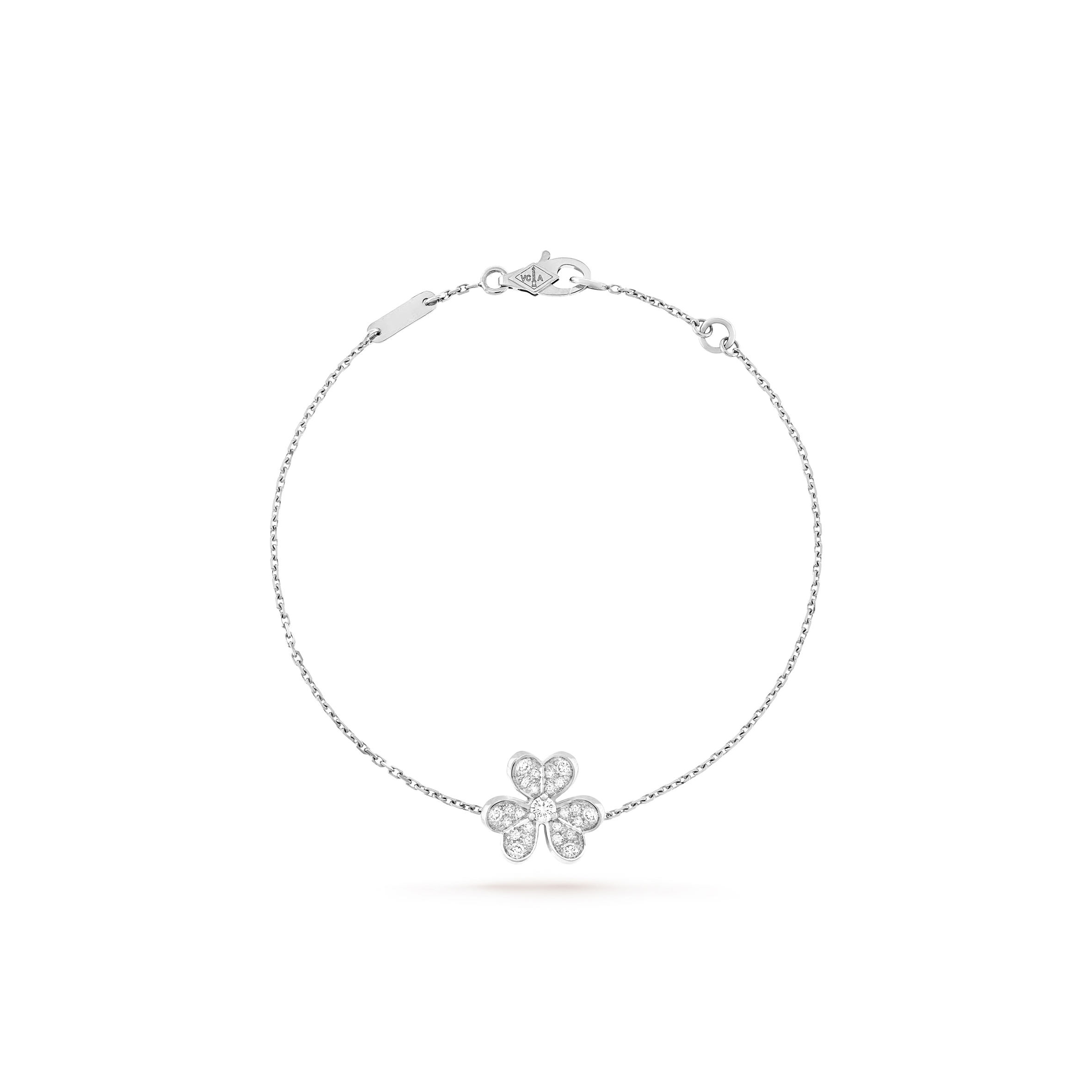 V*N CL*F arpels frivole bracelet, mini model - white gold, diamond  vcarp3w200